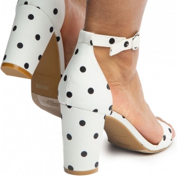 NWT! Size 10 JP ORIGINAL Polka Dot Block Heel Sandals - Picture 3 of 5